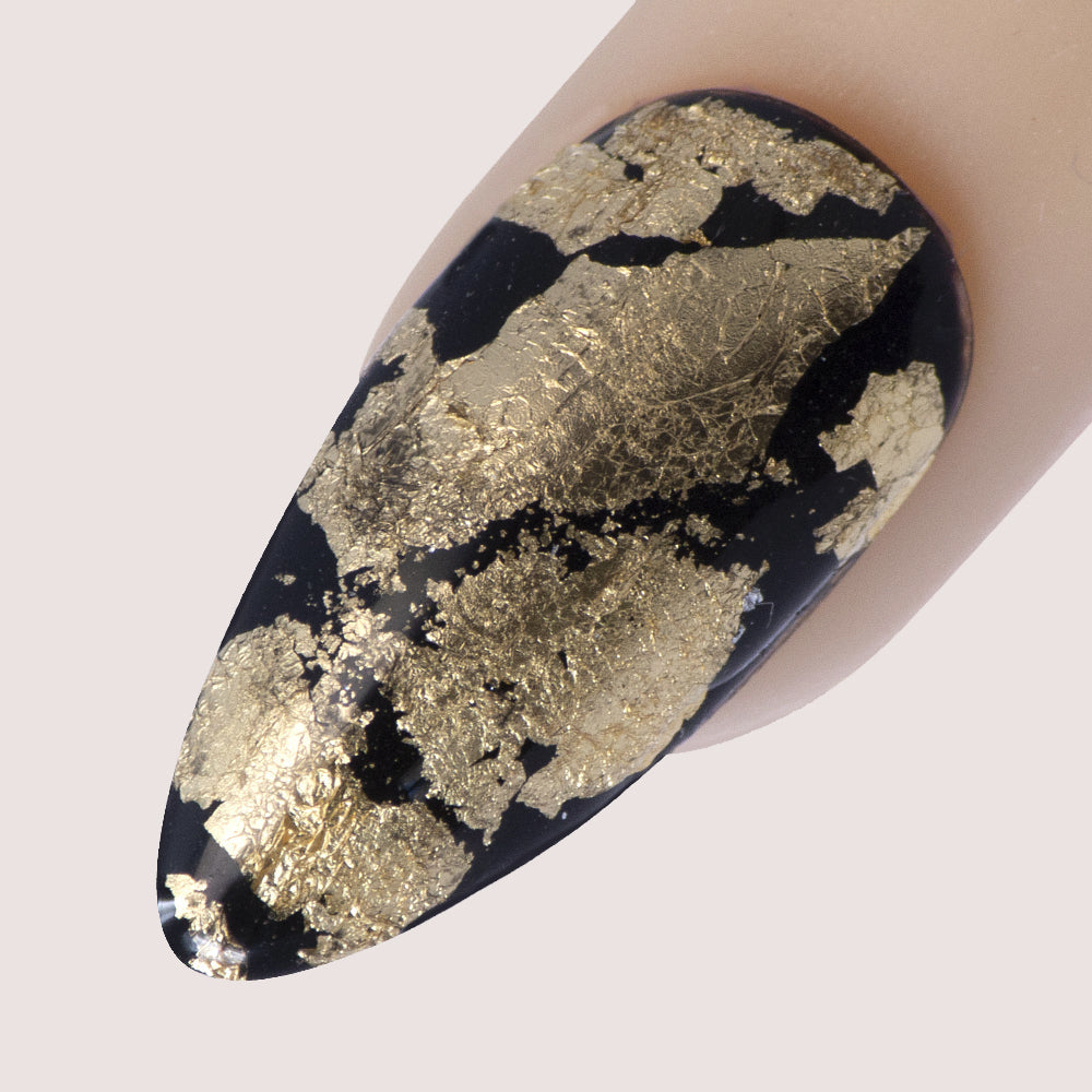 Shimmering 2025 Glitter Gold Nails