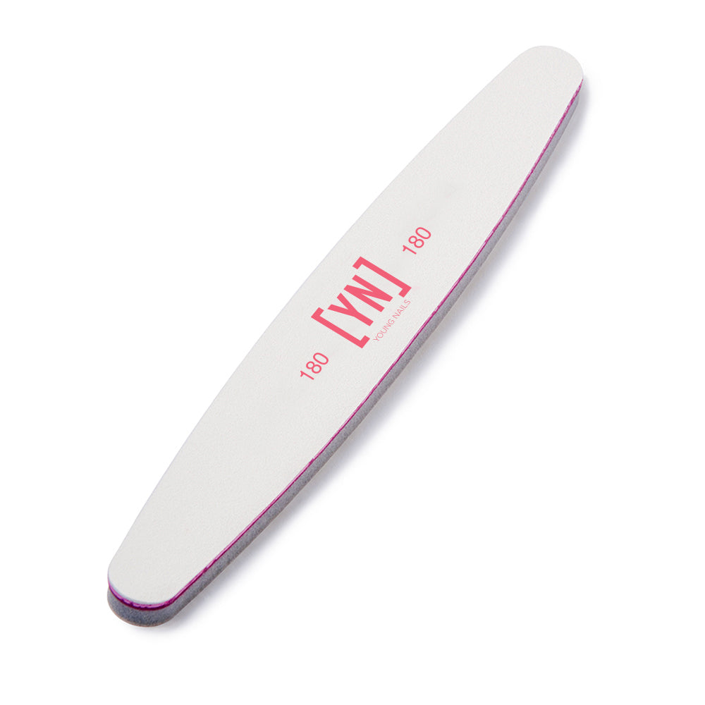 Young Nails Pink Combo File, Grit 180/180 Young Nails Pink Combo File, Grit 180/180